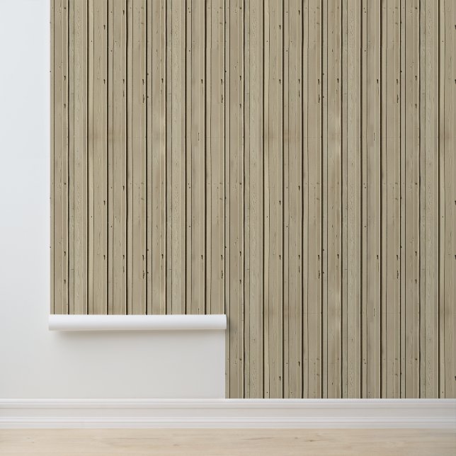 Holzoptik Paneele Beadbord Tapete (Anwendung)