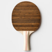 Holzoptik Tischtennis Schläger (Rückseite)