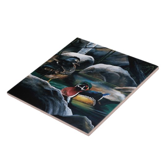 Holzosen-Teich Fliese (Seite)