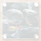 Holzosen-Teich Glasuntersetzer (Rückseite)