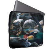 Holzosen-Teich Laptopschutzhülle (Vorne Rechts)