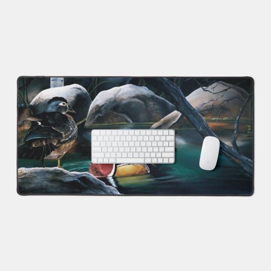 Holzosen-Teich Schreibtischunterlage (Tastatur & Maus)