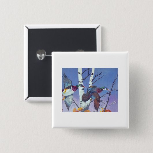 Holzosenflug Extravagant Button (Vorne & Hinten)