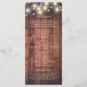 Holzosenleichtverheiratung Programm (Rückseite)