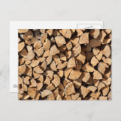 Holzpalette Postkarte (Vorne/Hinten)