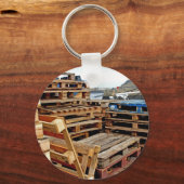 Holzpaletten an der Dockenkette Schlüsselanhänger (Vorderseite)