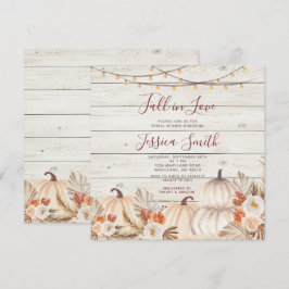 Holzpampas Grass Pumpkin Fall in Liebe Dusche Einladung