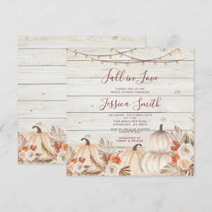 Holzpampas Grass Pumpkin Fall in Liebe Dusche Einladung