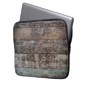 Holzpaneel | Rustikal Laptopschutzhülle (Vorderseite Links)