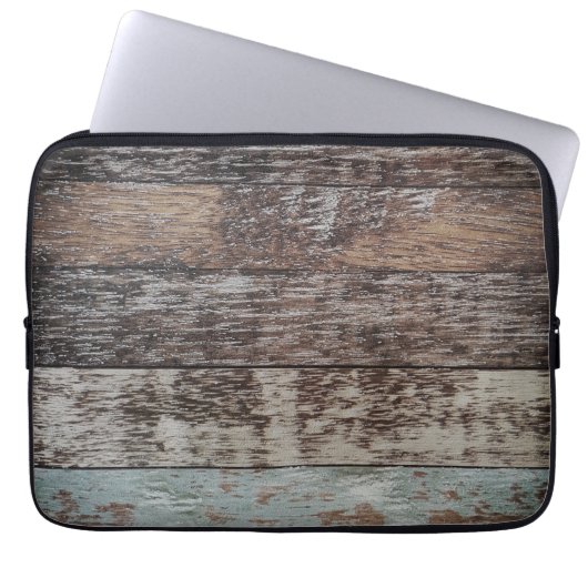 Holzpaneel | Rustikal Laptopschutzhülle (Vorderseite)