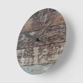 Holzpaneel | Rustikal Runde Wanduhr (Winkel)