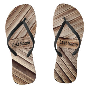 Holzpaneele Badesandalen
