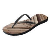 Holzpaneele Badesandalen (Schrägansicht)