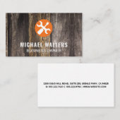 Holzpaneele | Hardware-Reparaturwerkzeuge Visitenkarte (Vorne/Hinten)