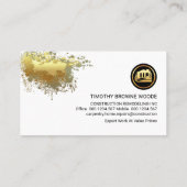 Holzpaneelenhersteller Visitenkarte (Rückseite)