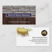 Holzpaneelenhersteller Visitenkarte (Vorne/Hinten)