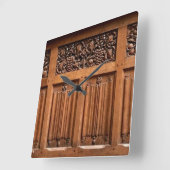 HOLZPANELE QUADRATISCHE WANDUHR (Winkel)