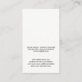 Holzpanels | Florist Shears Visitenkarte (Rückseite)