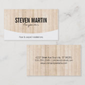 Holzpanels Visitenkarte (Vorne/Hinten)