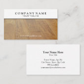 Holzparkett-Bodenkarte Visitenkarte (Vorne/Hinten)