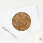 Holzparkett Runder Aufkleber (Umschlag)