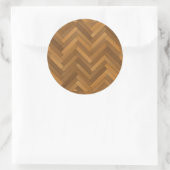 Holzparkett Runder Aufkleber (Tasche)