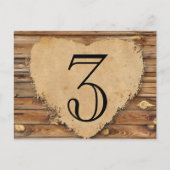 Holzparkett Tischnummer Tattered Heart (Vorderseite)