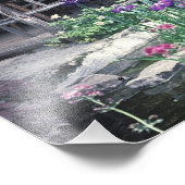 Holzpavillon im Sunkengarten im Fotodruck (Ecke)