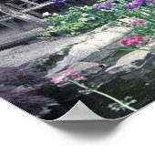 Holzpavillon im Sunkengarten im Poster (Ecke)