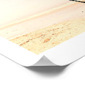 Holzpfeifen Altes Pier Beach Poster (Ecke)