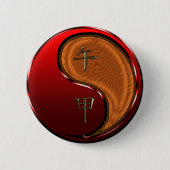 Holzpferd Button (Vorderseite)