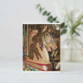 Holzpferd Postkarte (Stehend Vorderseite)