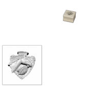 Holzpferd-Schnitzerei Gummistempel (Stempel)