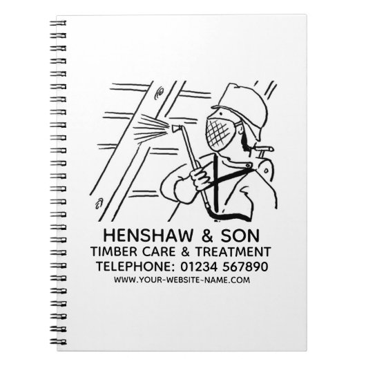 Holzpflege- und Holzbearbeitungsgerät Notizblock (Vorderseite)