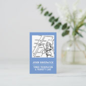 Holzpflege und -pflege visitenkarte (Stehend Vorderseite)