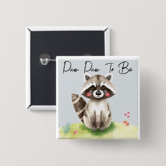 Holzpfoten als Kinderdusche Button (Vorne & Hinten)