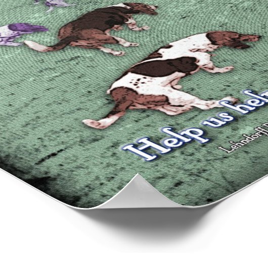 Holzplakat Poster (Ecke)