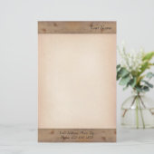 Holzplanen Briefpapier (Stehend Vorderseite)