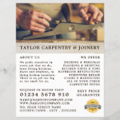 Holzplaner, Tischlerei, Tischlerwerbung Flyer (Vorne)