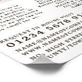 Holzplaner, Tischlerei, Tischlerwerbung Poster (Ecke)