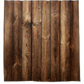 Holzplanken Bretter  Duschvorhang (Vorderseite)
