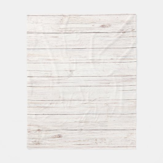 Holzplanken Fleecedecke (Vorderseite)