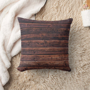 Holzplanken mit Maserungdetails Nahaufnahme Foto B Kissen