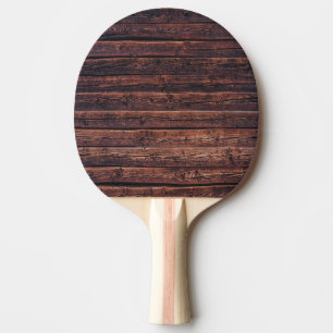 Holzplanken mit Maserungdetails Nahaufnahme-Foto Tischtennis Schläger
