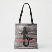 HOLZPLANKS Silhouette meraid | Tasche (Vorderseite)