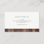 Holzplatte | Hair Stylist | Salon Visitenkarte (Rückseite)