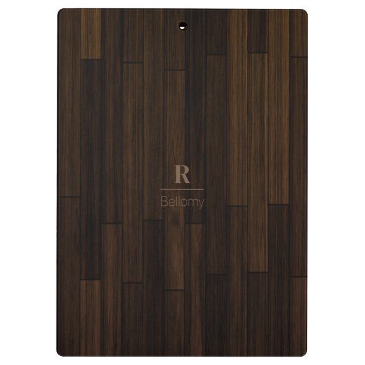 Holzplatte Klemmbrett (Rückseite)