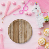 Holzplatte Pappteller (Party)