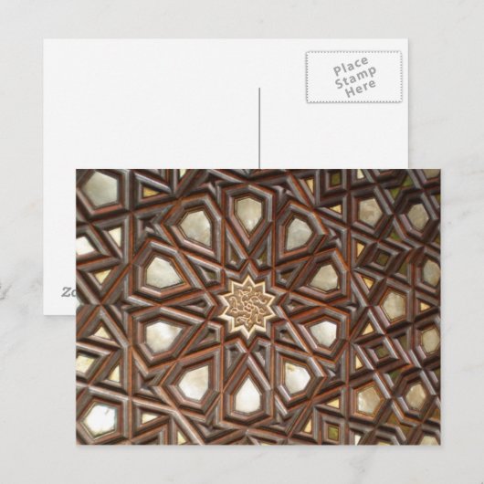 Holzplatte Postkarte (Vorne/Hinten)