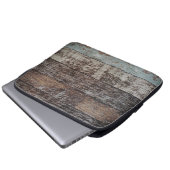 Holzplatte | Rustikal Laptopschutzhülle (Vorne Knopf)